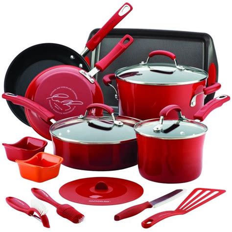 rachel ray cookware set|rachael ray 16pc cookware set.